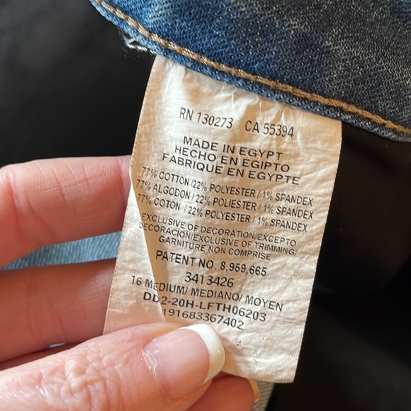 🆕 Lee Regular Fit Straight Leg Mid Rise Secretly Shapes Jeans Size 16 Medium - Picture 11 of 12